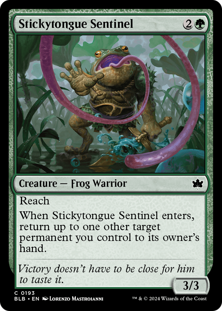 Stickytongue Sentinel [Bloomburrow] | Cards and Coasters CA