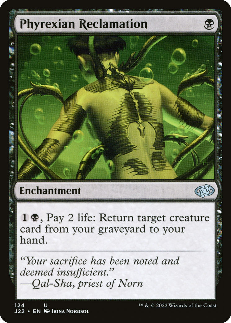 Phyrexian Reclamation [Jumpstart 2022] | Cards and Coasters CA
