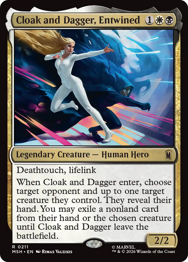 Cloak and Dagger, Entwined [Marvel Super Heroes] | Cards and Coasters CA