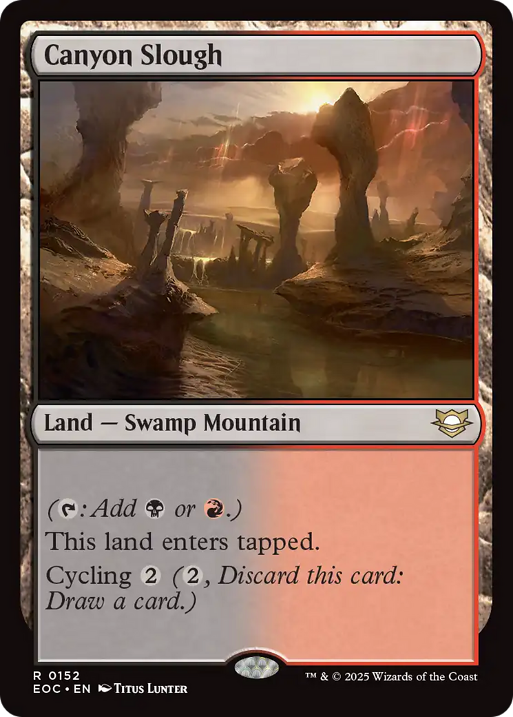 Canyon Slough [Edge of Eternities Commander] | Cards and Coasters CA