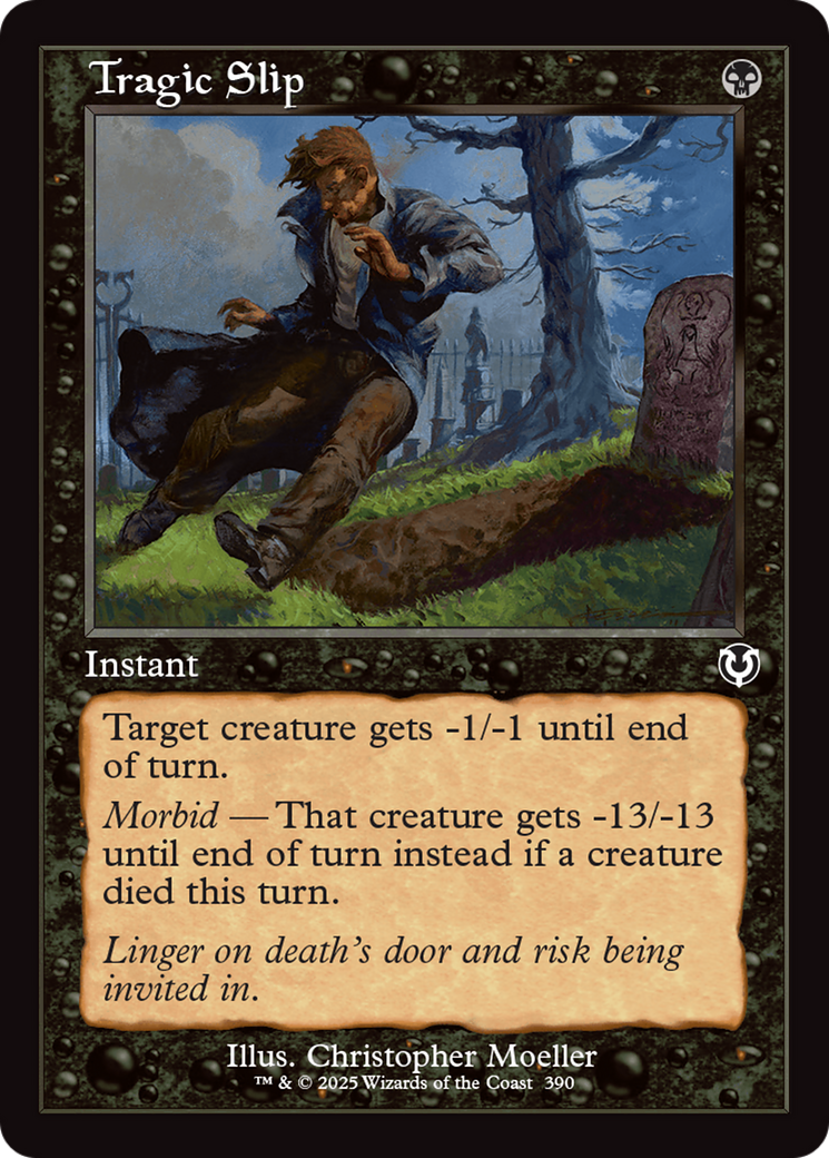 Tragic Slip (Retro Frame) [Innistrad Remastered] | Cards and Coasters CA