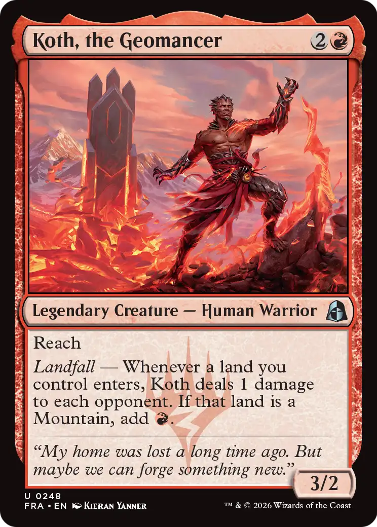 Koth, the Geomancer [Reality Fracture] | Cards and Coasters CA