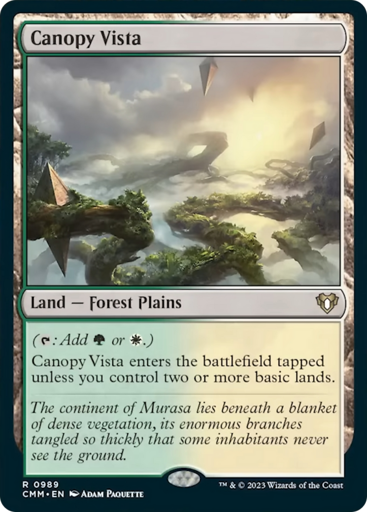 Canopy Vista [Commander Masters] | Cards and Coasters CA