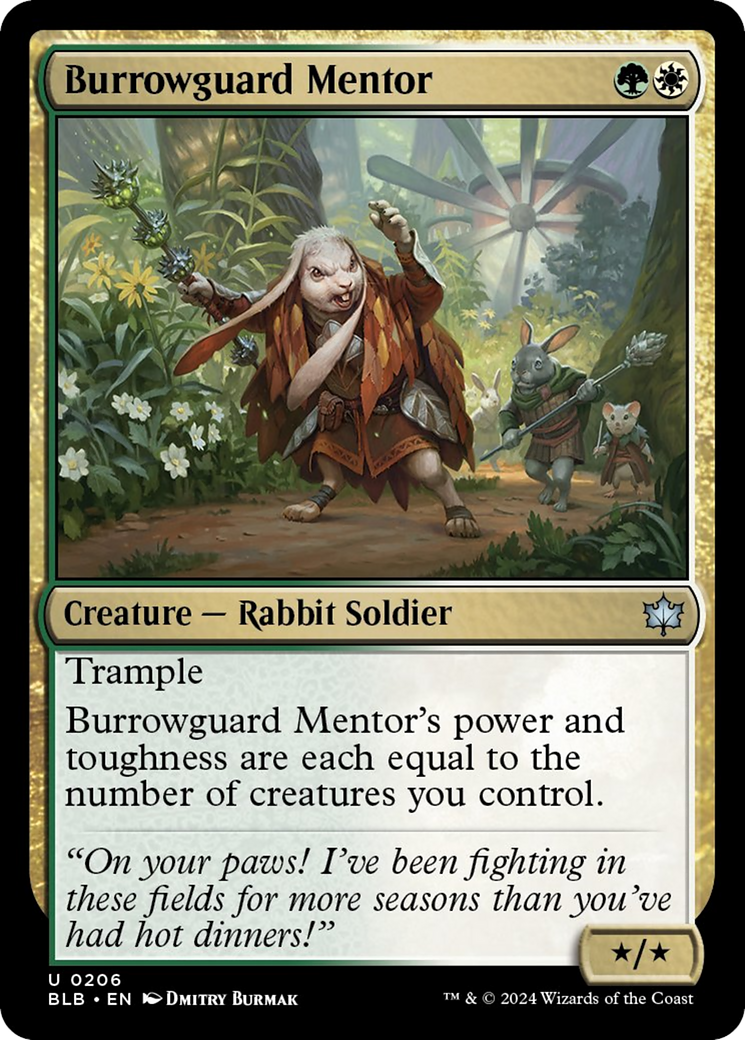 Burrowguard Mentor [Bloomburrow] | Cards and Coasters CA