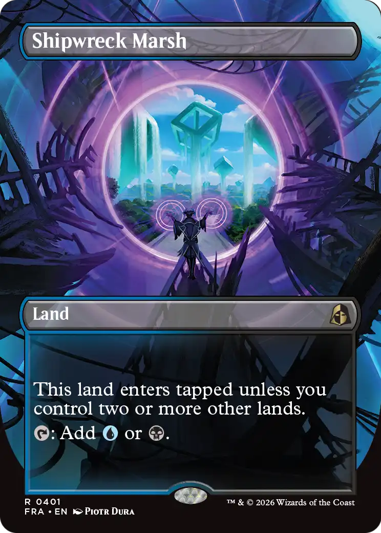 Shipwreck Marsh (Borderless) [Reality Fracture] | Cards and Coasters CA