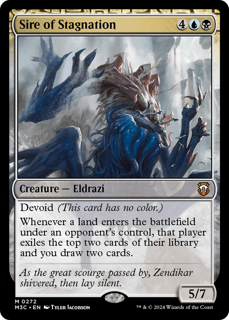 Sire of Stagnation (Ripple Foil) [Modern Horizons 3 Commander] | Cards and Coasters CA