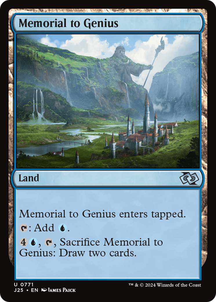 Memorial to Genius [Foundations Jumpstart] | Cards and Coasters CA