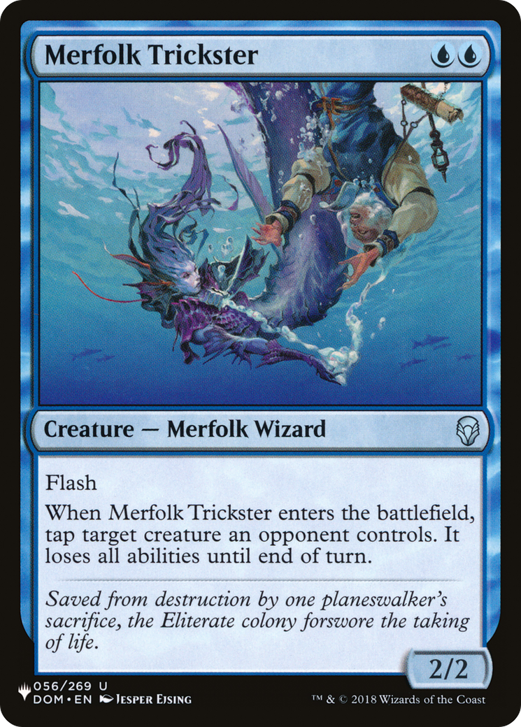 Merfolk Trickster [The List Reprints] | Cards and Coasters CA