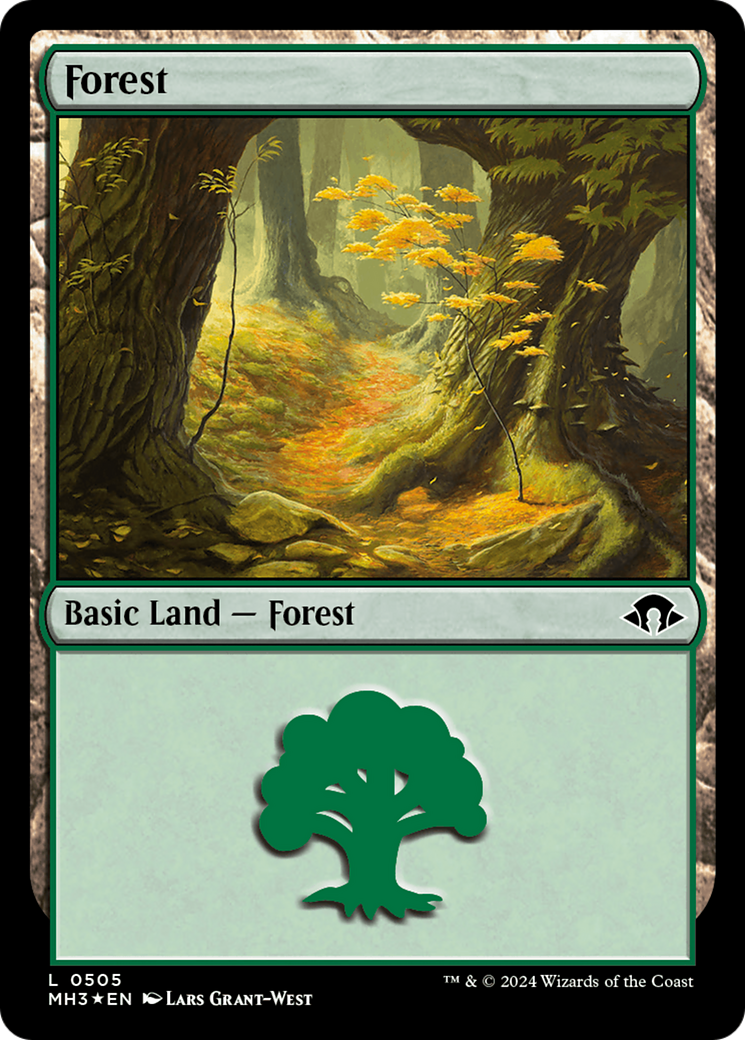 Forest (0505) (Ripple Foil) [Modern Horizons 3] | Cards and Coasters CA