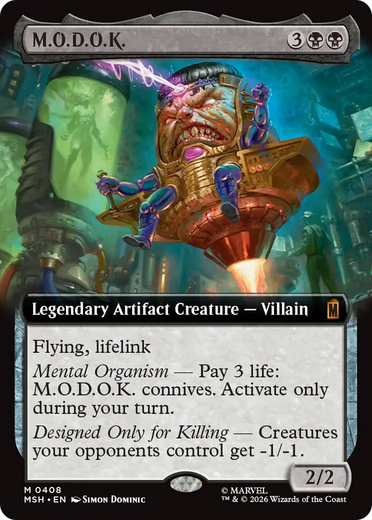 M.O.D.O.K. (Extended Art) [Marvel Super Heroes] | Cards and Coasters CA