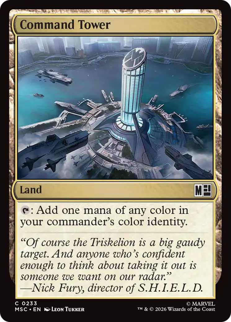 Command Tower [Marvel Super Heroes Commander] | Cards and Coasters CA
