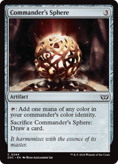 Commander's Sphere [Duskmourn: House of Horror Commander] | Cards and Coasters CA