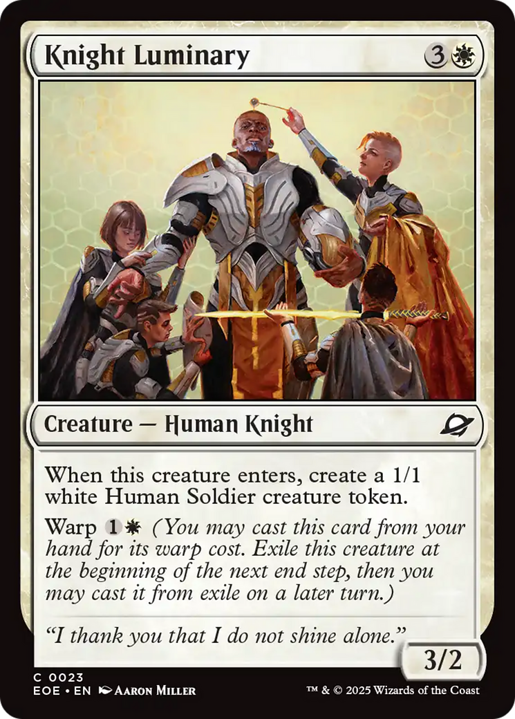 Knight Luminary [Edge of Eternities] | Cards and Coasters CA