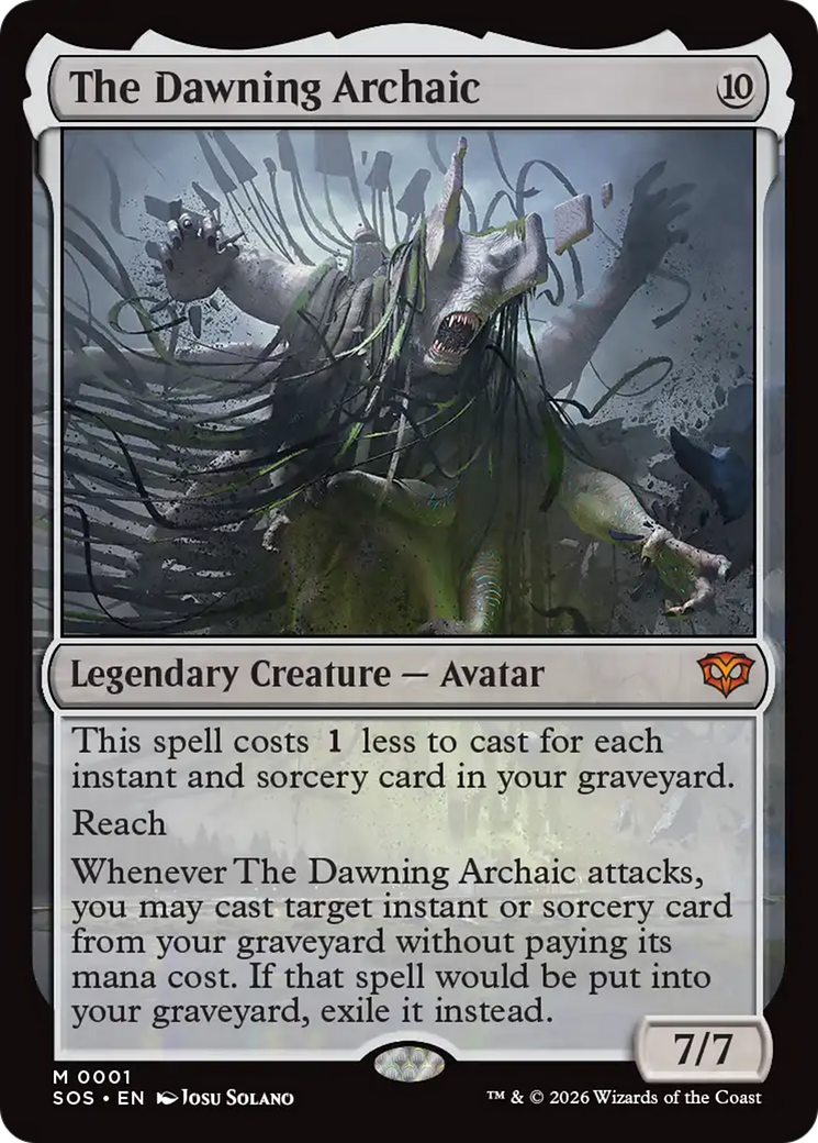 The Dawning Archaic [Secrets of Strixhaven] | Cards and Coasters CA