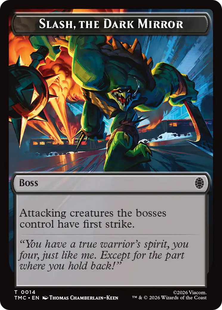 Slash, The Dark Mirror [Teenage Mutant Ninja Turtles Commander Tokens] | Cards and Coasters CA