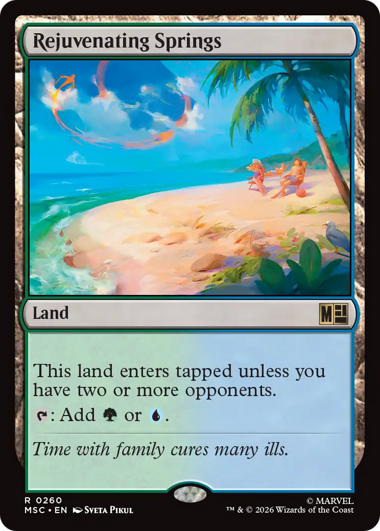 Rejuvenating Springs (Surge Foil) [Marvel Super Heroes Commander] | Cards and Coasters CA