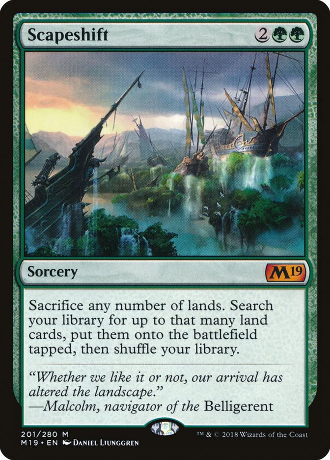 Scapeshift [Core Set 2019] | Cards and Coasters CA