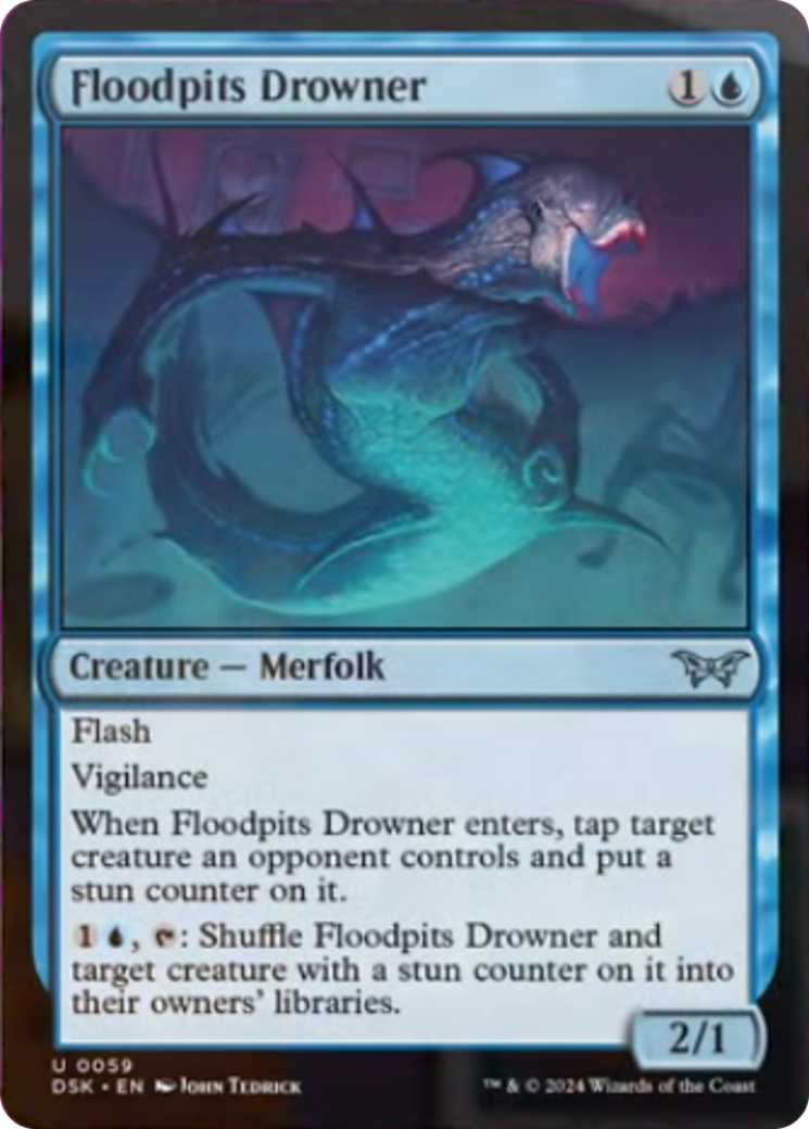 Floodpits Drowner [Duskmourn: House of Horror] | Cards and Coasters CA