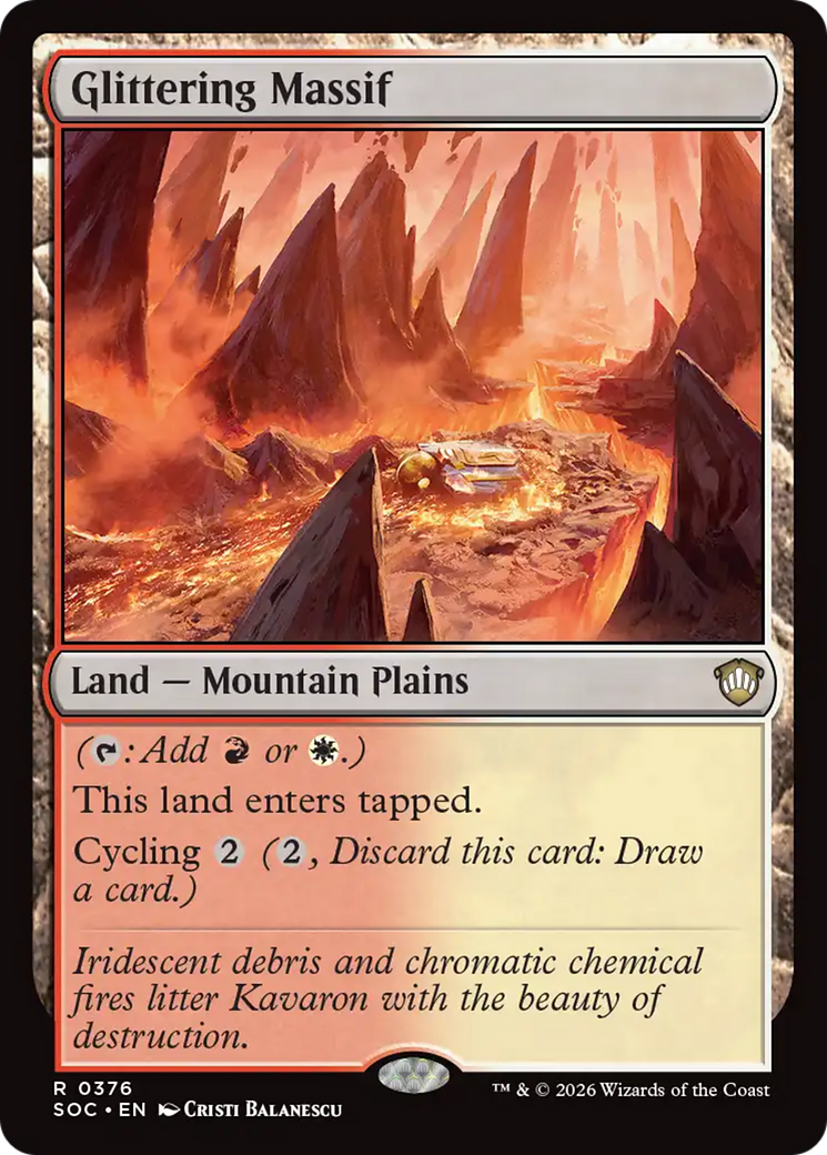 Glittering Massif [Secrets of Strixhaven Commander] | Cards and Coasters CA