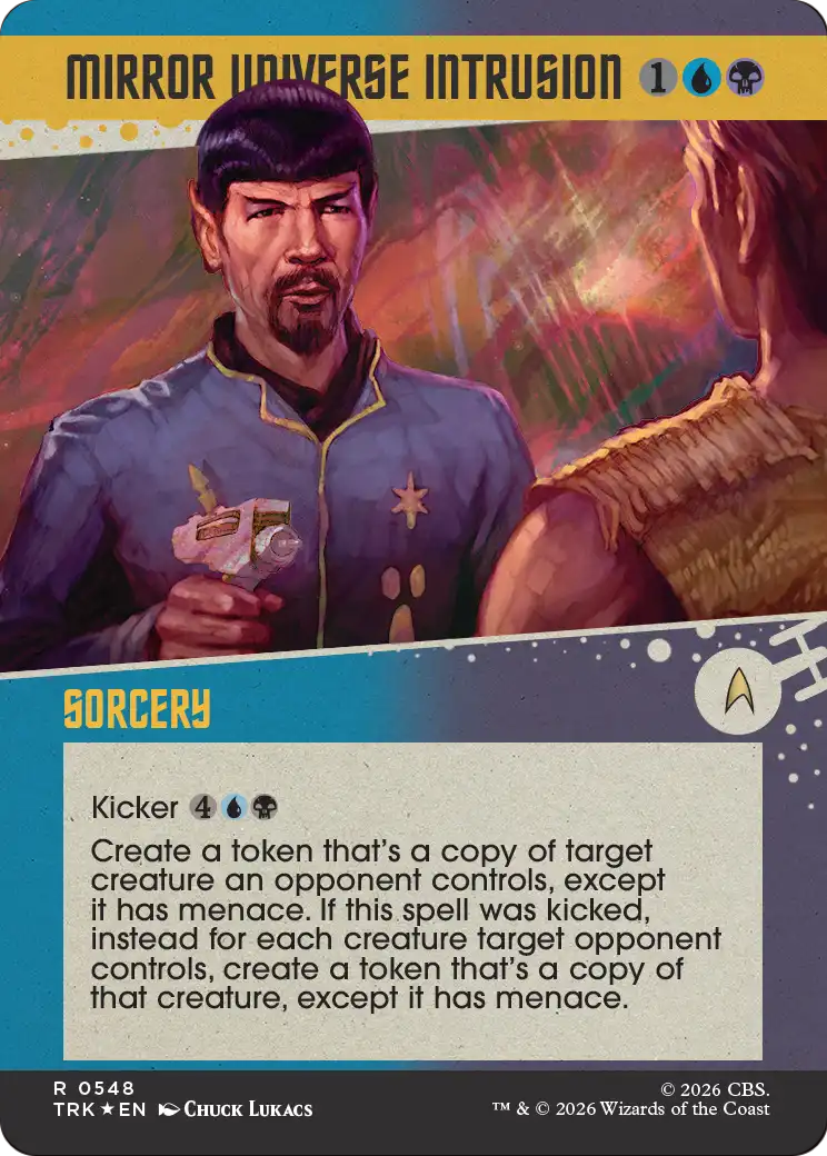 Mirror Universe Intrusion (Showcase) (Surge Foil) [Star Trek] | Cards and Coasters CA