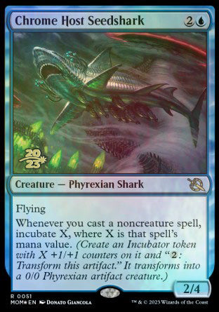 Chrome Host Seedshark [March of the Machine Prerelease Promos] | Cards and Coasters CA