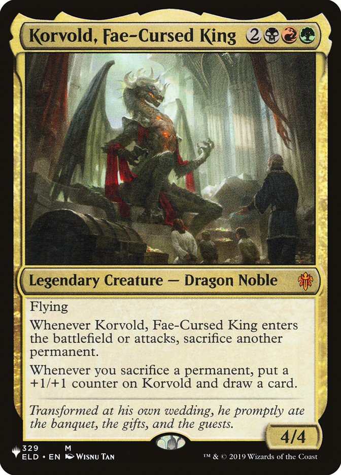 Korvold, Fae-Cursed King [The List] | Cards and Coasters CA