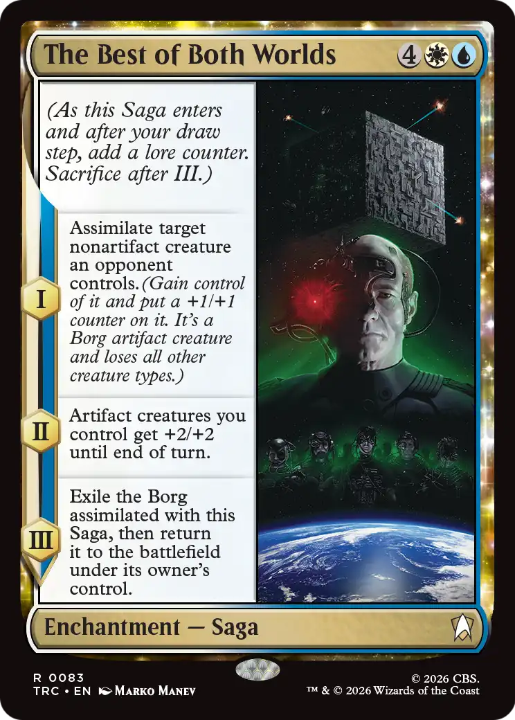 The Best of Both Worlds [Star Trek Commander] | Cards and Coasters CA