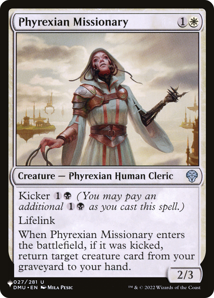 Phyrexian Missionary [The List Reprints] | Cards and Coasters CA