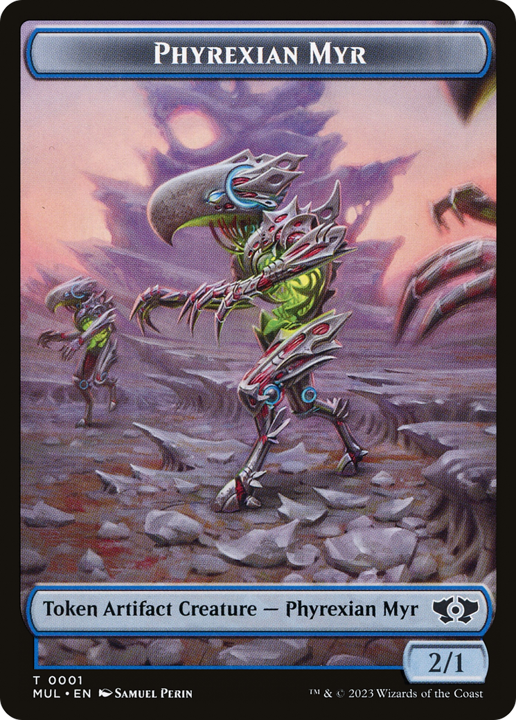 Phyrexian Myr // Phyrexian Hydra (11) Double-Sided Token [March of the Machine Tokens] | Cards and Coasters CA