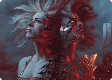 Thrill of Possibility Art Card [Phyrexia: All Will Be One Art Series] | Cards and Coasters CA