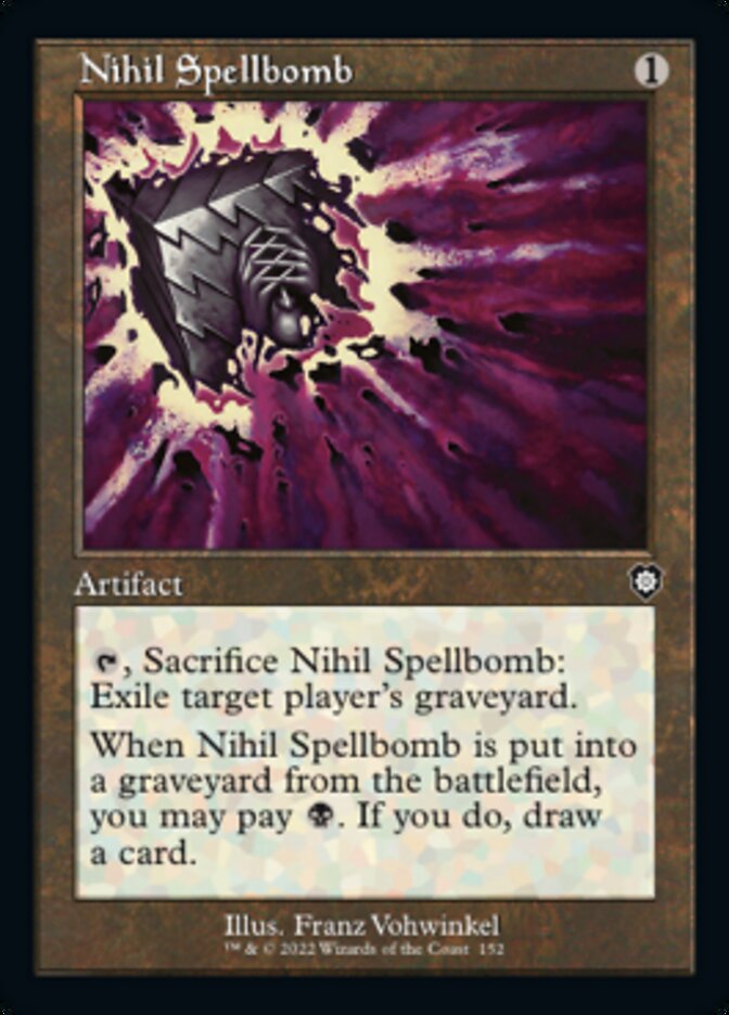 Nihil Spellbomb (Retro) [The Brothers' War Commander] | Cards and Coasters CA