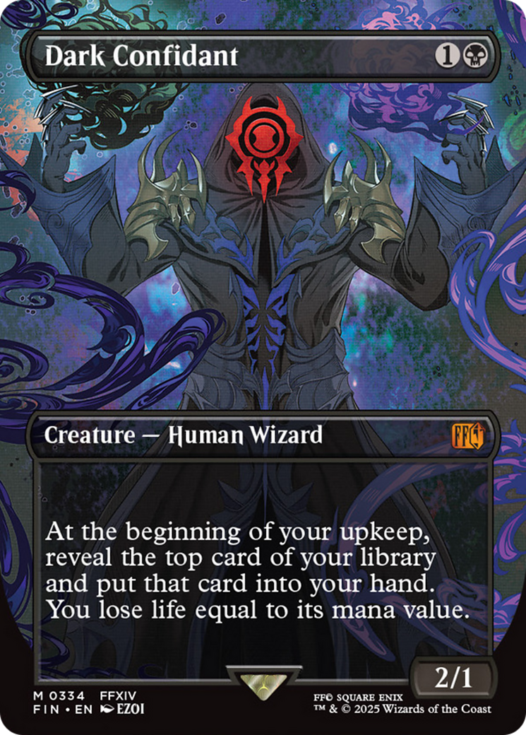 Dark Confidant (Borderless) [FINAL FANTASY] | Cards and Coasters CA