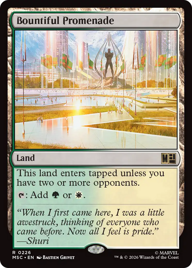 Bountiful Promenade (Surge Foil) [Marvel Super Heroes Commander] | Cards and Coasters CA