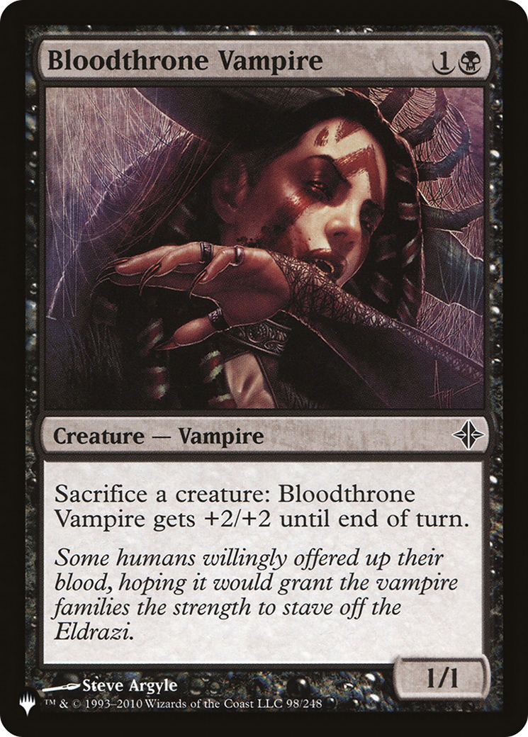 Bloodthrone Vampire [The List Reprints] | Cards and Coasters CA