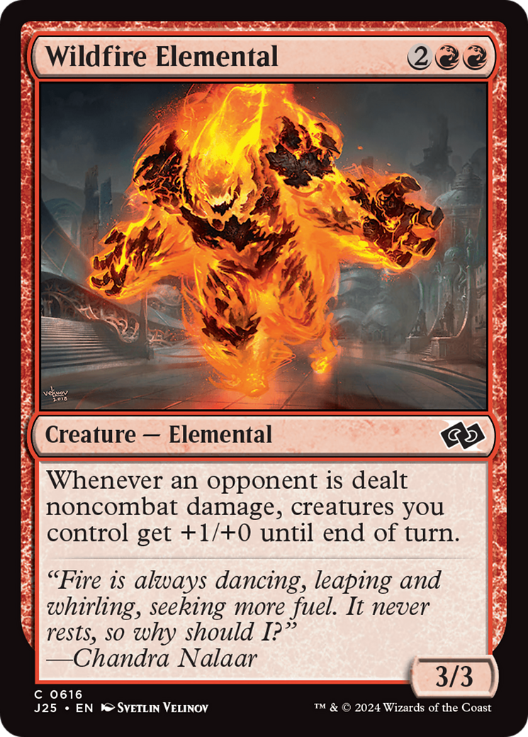 Wildfire Elemental [Foundations Jumpstart] | Cards and Coasters CA