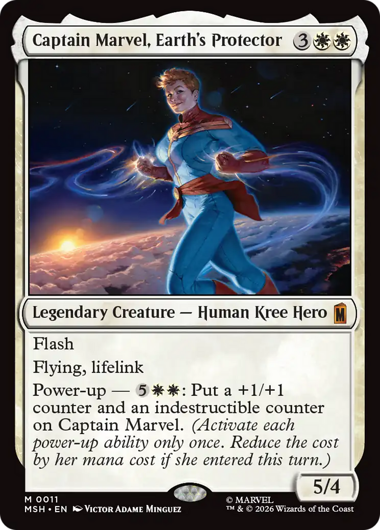 Captain Marvel, Earth's Protector [Marvel Super Heroes] | Cards and Coasters CA