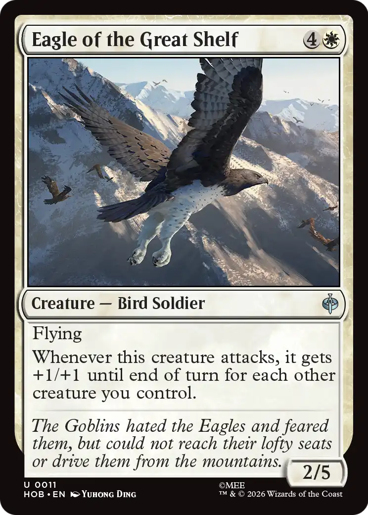 Eagle of the Great Shelf [The Hobbit] | Cards and Coasters CA