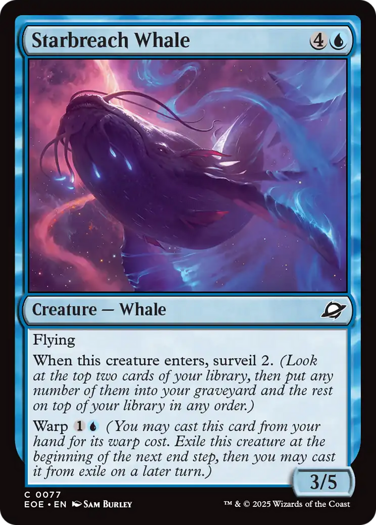 Starbreach Whale [Edge of Eternities] | Cards and Coasters CA