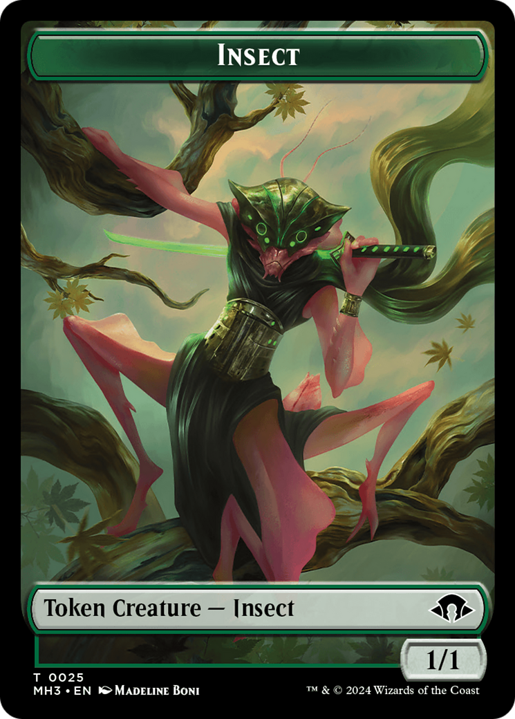 Insect Token (0025) [Modern Horizons 3 Tokens] | Cards and Coasters CA