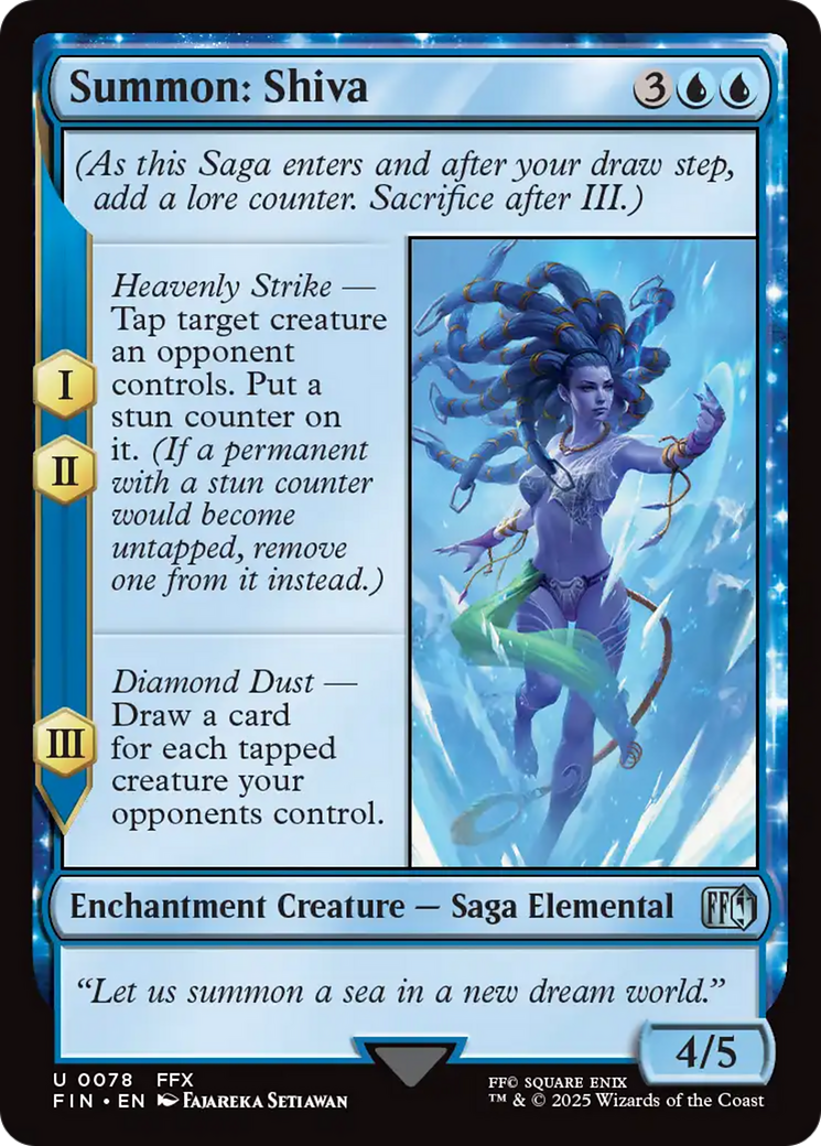 Summon: Shiva [FINAL FANTASY] | Cards and Coasters CA