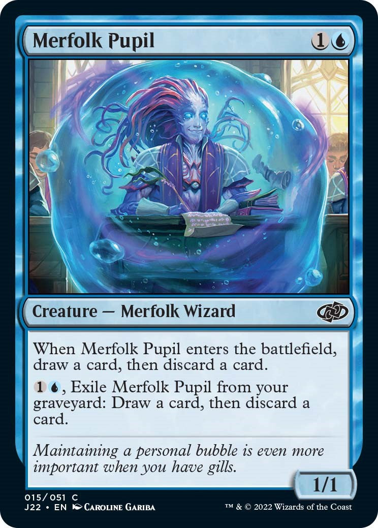 Merfolk Pupil [Jumpstart 2022] | Cards and Coasters CA