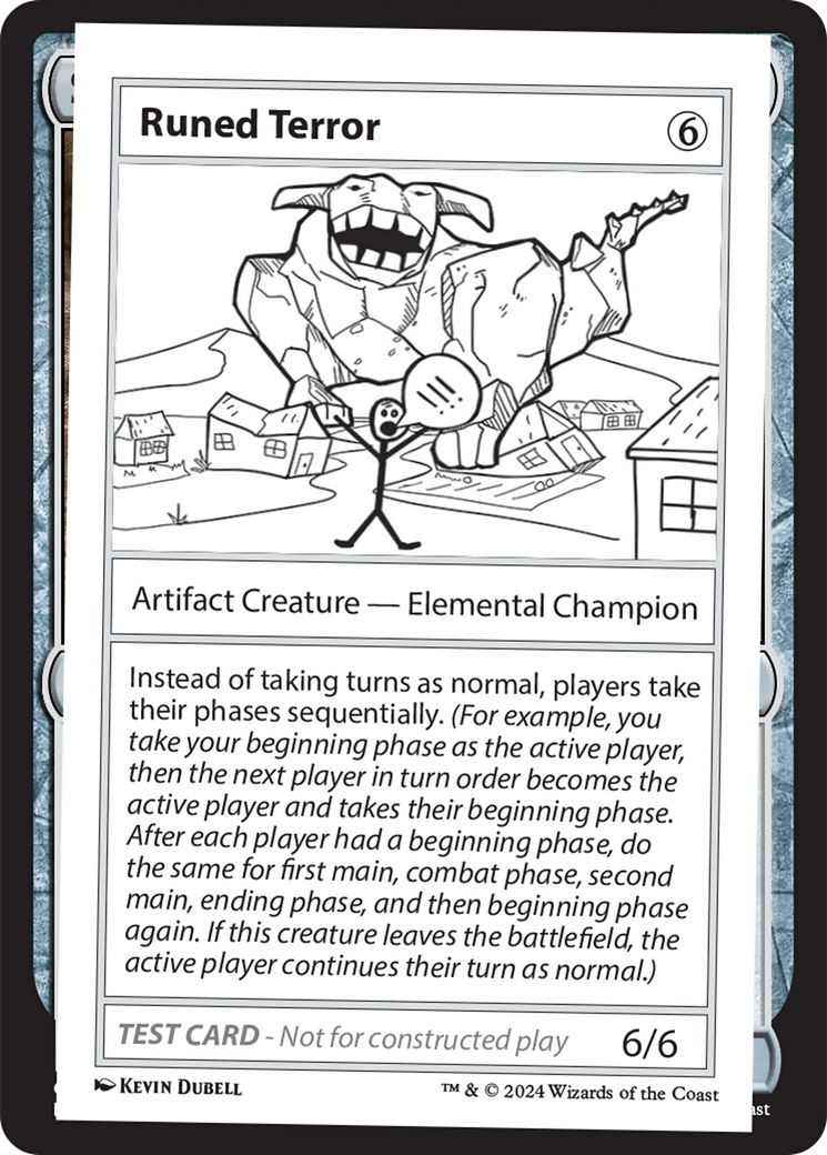 Runed Terror [Mystery Booster 2 Playtest Cards] | Cards and Coasters CA