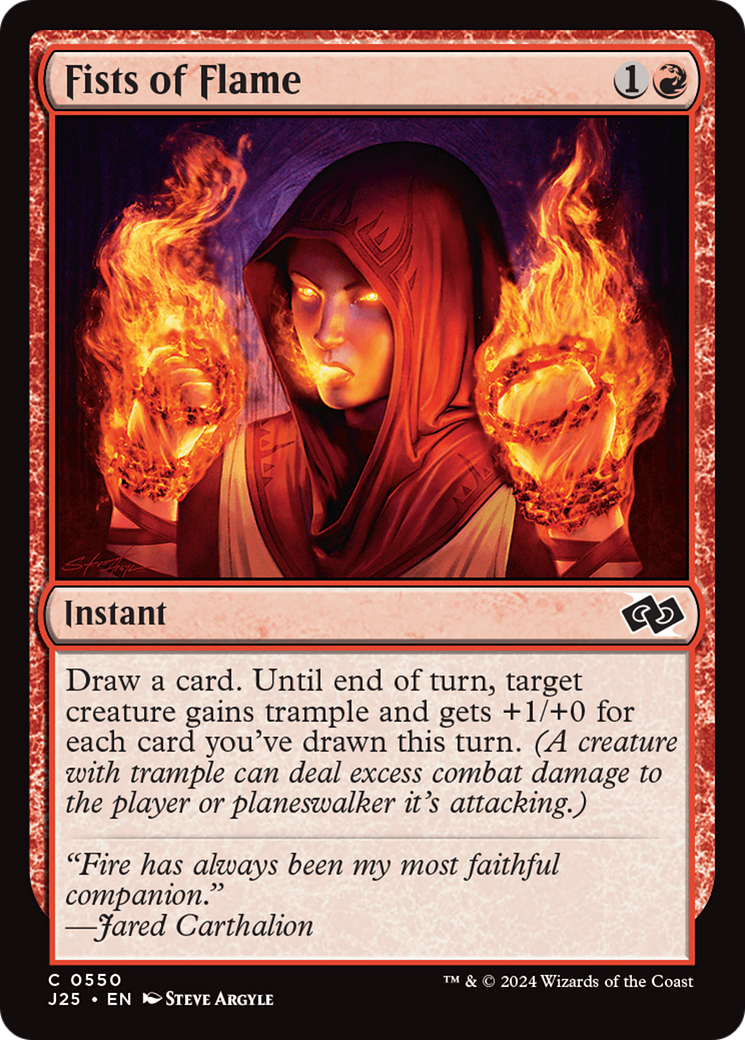 Fists of Flame [Foundations Jumpstart] | Cards and Coasters CA