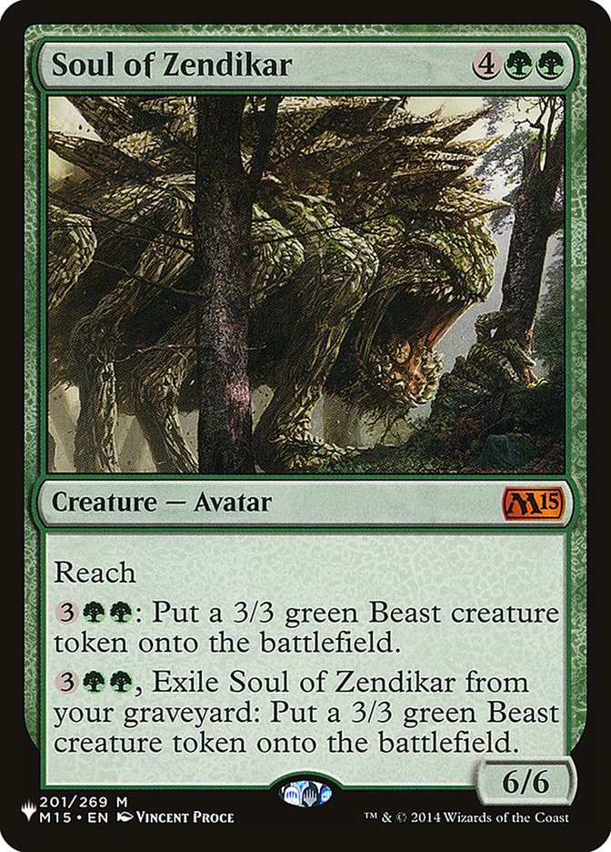 Soul of Zendikar [The List] | Cards and Coasters CA