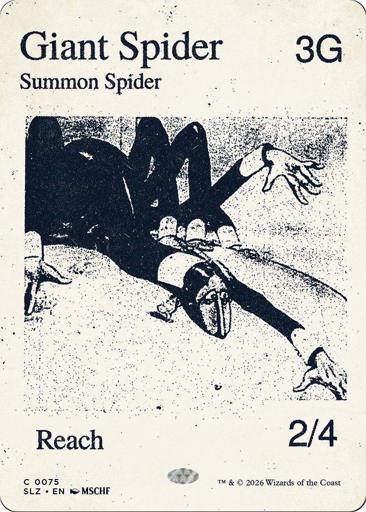 Giant Spider (0075) [Secret Lair x MSCHF: The Zeta Set] | Cards and Coasters CA