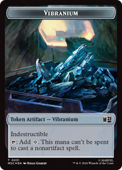 The Monarch (016) // Vibranium (031) Double-Sided Token (Surge Foil) [Marvel Super Heroes Commander Tokens] | Cards and Coasters CA