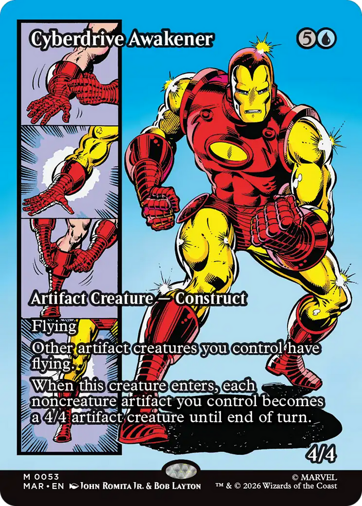 Cyberdrive Awakener (Borderless) [Marvel Universe: Eternal-Legal] | Cards and Coasters CA