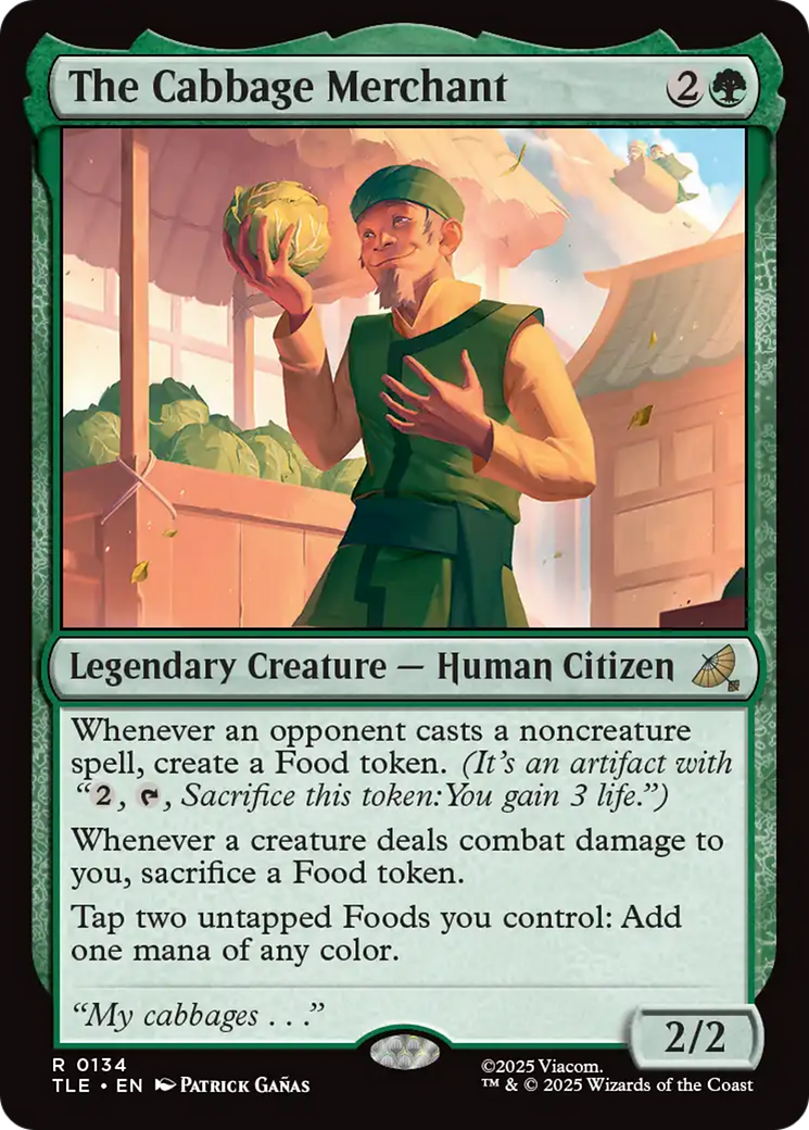 The Cabbage Merchant [Avatar: The Last Airbender: Eternal-Legal] | Cards and Coasters CA