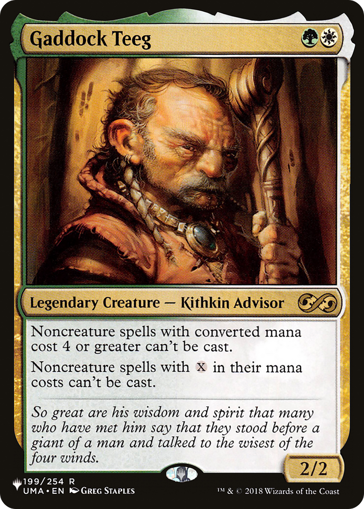 Gaddock Teeg [The List] | Cards and Coasters CA