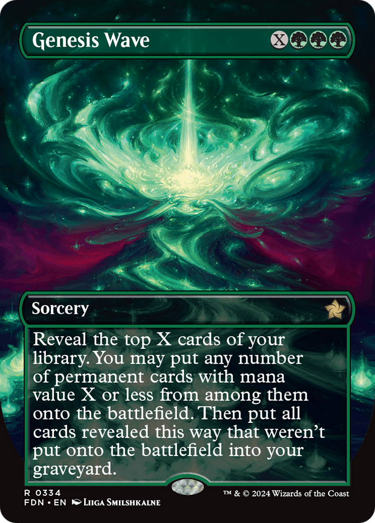 Genesis Wave (Borderless) [Foundations] | Cards and Coasters CA